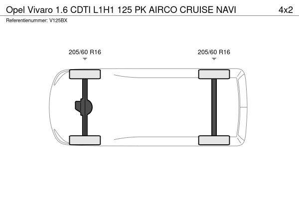 Opel Vivaro 1.6 CDTI L1H1 125 PK AIRCO CRUISE NAVI