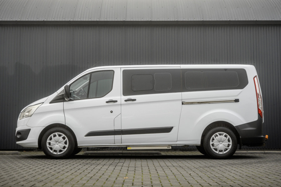 Ford Transit Custom Tourneo 2.0 TDCI L2H1 | Euro 6 | 9-Persoons | 131 PK | Cruise | Airco | PDC | Schuifdeur L+R