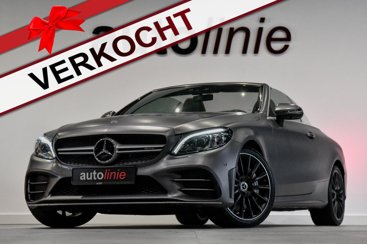 Mercedes-Benz C-Klasse Cabrio AMG 43 4MATIC. Schaal, Memory, Sport uitl, Carbon, Virtual, HUD, 360, Distro+, Burm, Keyless, CarPla