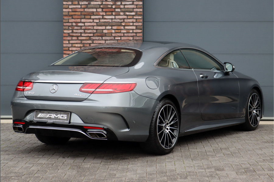 Mercedes-Benz S-Klasse Coupé 450 4MATIC Premium+ AMG Line Aut9 | Panoramadak | Stoelventilatie | Distronic+ | Verwarmd Stuurwiel | Massage | Burmester | Vlakkenverwarming | HUD | DAB | Keyless Go |