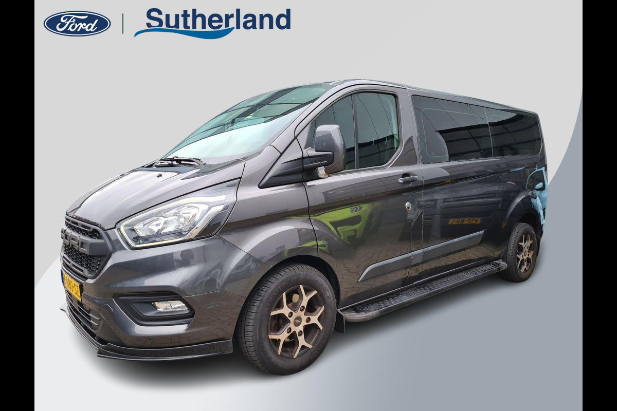 Ford Transit Custom 320 2.0 TDCI L2H1 Trend MHEV 9-persoons | Marge incl. BPM en BTW vrij | Mild hybride | Sportieve bus | Navigatie | Camera | Trekhaak | Raptor grille | Side bars | Achterspoiler