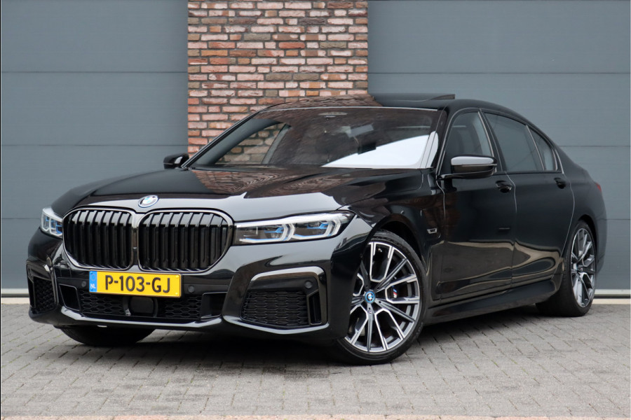 BMW 7 Serie 745Le M Sport High Executive Aut8 | Schuifdak | Luchtvering | Achterasbesturing | Adaptieve Cruise Control | Zonnescherm Zijruiten | Harman&Kardon | Verwarmd Stuurwiel | Stoelventilatie | Soft-Close | HUD | Laserl