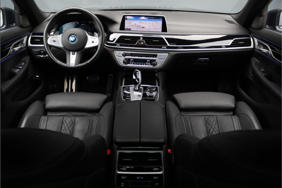 BMW 7 Serie 745Le M Sport High Executive Aut8 | Schuifdak | Luchtvering | Achterasbesturing | Adaptieve Cruise Control | Zonnescherm Zijruiten | Harman&Kardon | Verwarmd Stuurwiel | Stoelventilatie | Soft-Close | HUD | Laserl