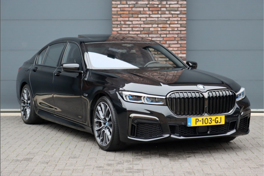 BMW 7 Serie 745Le M Sport High Executive Aut8 | Schuifdak | Luchtvering | Achterasbesturing | Adaptieve Cruise Control | Zonnescherm Zijruiten | Harman&Kardon | Verwarmd Stuurwiel | Stoelventilatie | Soft-Close | HUD | Laserl