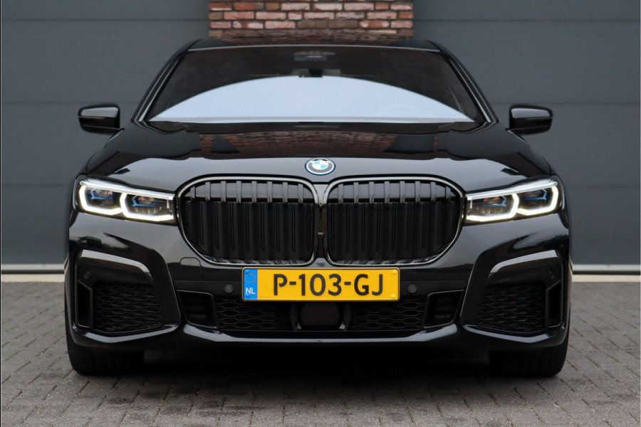 BMW 7 Serie 745Le M Sport High Executive Aut8 | Schuifdak | Luchtvering | Achterasbesturing | Adaptieve Cruise Control | Zonnescherm Zijruiten | Harman&Kardon | Verwarmd Stuurwiel | Stoelventilatie | Soft-Close | HUD | Laserl