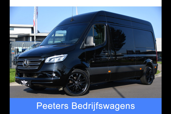 Mercedes-Benz Sprinter 315 1.9 CDI L2H2 Black Edition Camera, Carplay, LED, Multimedia, Leder, Trekhaak, Automaat, 150PK, UNIEK!