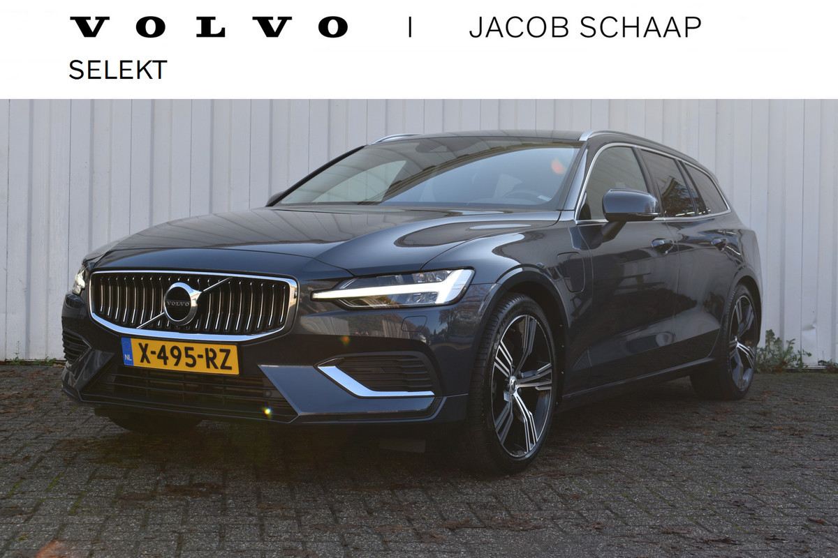 Volvo V60 Recharge T6 AWD 350PK Automaat Plus Bright | Long Range | H&K | Camera | ACC | Leder | Elektr. stoel | Stoel/stuur verwarming |