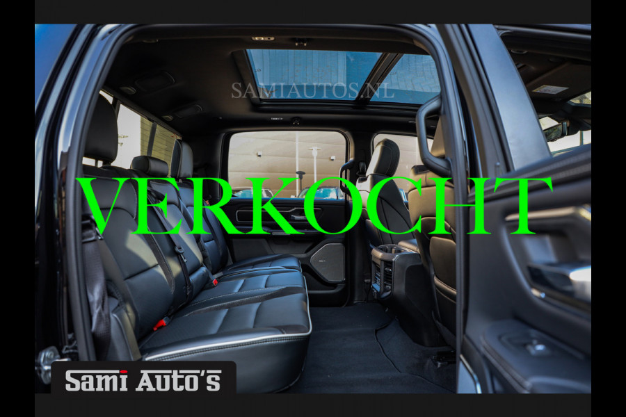 Dodge Ram PREMIUM NIGHT 2025 | BOM VOL + 14.4 INCH SCHERM BOM VOL | LUCHTVERING | HUD | HURRICAN 420PK 636 Nm TWIN TURBO | PRIJS MET LPG E DUBBELE CABINE | PICK UP | 5 PERSOONS | DC | GRIJSKENTEKEN | VOORRAAD NR 2228 - 7653