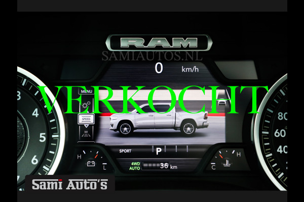 Dodge Ram ALL-IN PRIJS 2025 BIGHORN NIGHT HURRICAN 420PK 636 Nm TWIN TURBO | PRIJS MET LPG EN GARANTIE | DUBBELE CABINE | PICK UP | 5 PERSOONS | DC | GRIJSKENTEKEN | VOORAAD 2221 - 5259