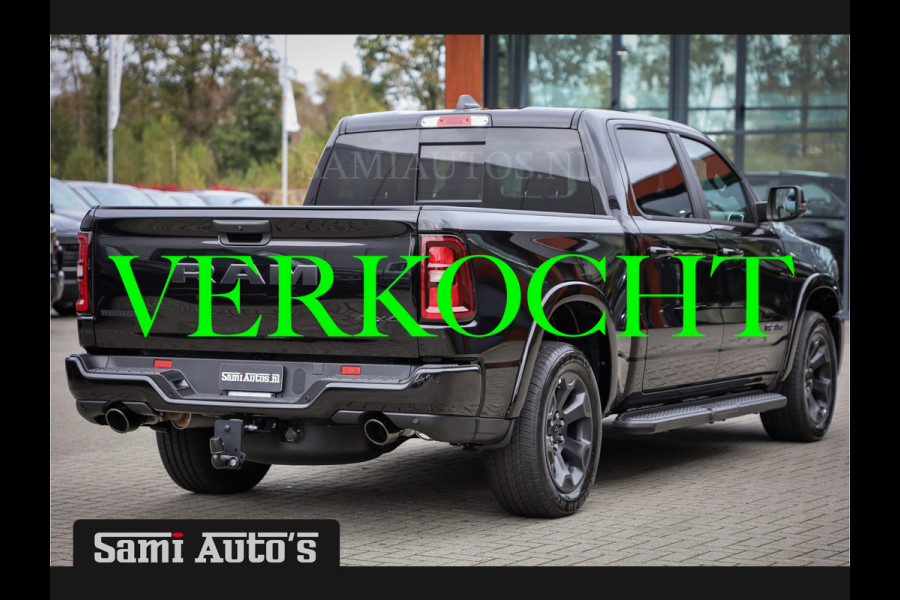 Dodge Ram ALL-IN PRIJS 2025 BIGHORN NIGHT HURRICAN 420PK 636 Nm TWIN TURBO | PRIJS MET LPG EN GARANTIE | DUBBELE CABINE | PICK UP | 5 PERSOONS | DC | GRIJSKENTEKEN | VOORAAD 2221 - 5259