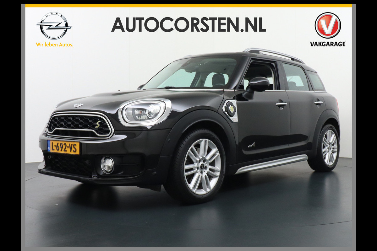 MINI Countryman T224pk hybrid Cooper S E ALL4 AUT.6 PanoDak /2x Schuifk.dak Leer Connected-Services Wifi-vb. HUD Navi-pro Park-assist PDC-a+v 18 Stoelverwarming Wired Comfort Access Head-up display Colour line Acoust.Active guard Voetgangersbescherm.Intelligent noodroep Performance control Mini driving modes 4x4