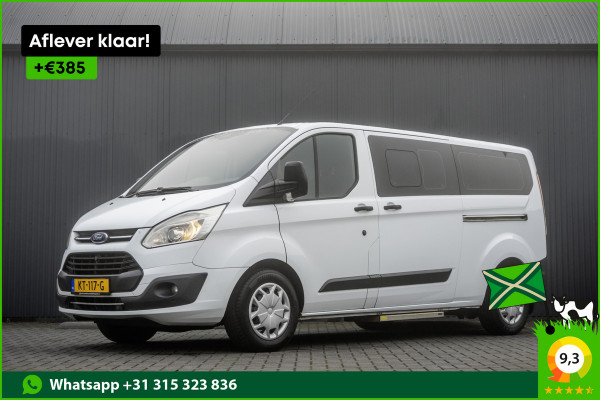 Ford Transit Custom Tourneo 2.0 TDCI L2H1 | Euro 6 | 9-Persoons | 131 PK | Cruise | Airco | PDC | Schuifdeur L+R