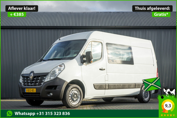 Renault Master **2.3 dCi L2H2 | Airco | Cruise | Navigatie | R-Link | DC | 5-Persoons**