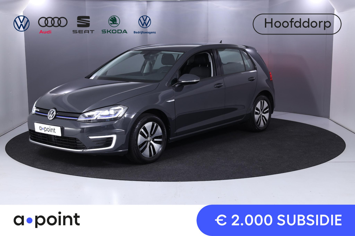 Volkswagen e-Golf e-Golf 136 pk | Navigatie | Parkeersensoren | Adaptieve cruise control | Autom. airco | LED koplampen |