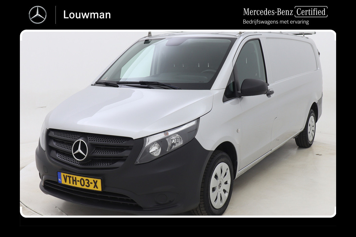 Mercedes-Benz Vito 110 CDI Extra Lang Trekhaak Betimmering Bluetooth Imperiaal Brilliant Silver Metallic