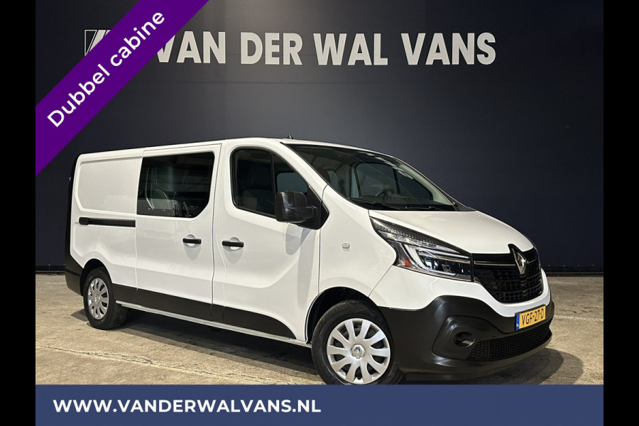 Renault Trafic 2.0 dCi 146pk **MARGE, geen BTW** L2H1 Dubbele Cabine Euro6 Airco | LED | 5-Zits | Camera | Navigatie cruisecontrol, parkeersensoren, trekhaak