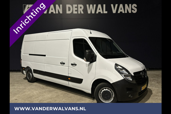 Opel Movano 2.3 Turbo 136pk L3H2 Post NL inrichting Euro6 Airco | Navigatie | Camera | cruisecontrol, 270 gr. achterdeuren, schappen, parkeersensoren