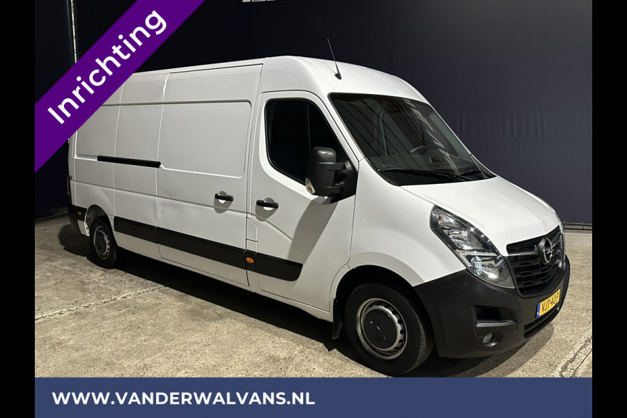 Opel Movano 2.3 Turbo 136pk L3H2 Post NL inrichting Euro6 Airco | Navigatie | Camera | cruisecontrol, 270 gr. achterdeuren, schappen, parkeersensoren