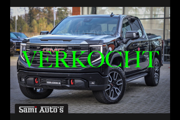 GMC Sierra AT4 | BLACK |  RIJKLAAR PRIJS  | LPG | VIRTUAL + HUD | BOM VOL | 360 CAM |  DC | DODGE RAM EN GMC DEALER NEDERLAND | 6.2 V8 4X4 | GRIJSKENTEKEN | DUBBELE CABINE | PICK UP | VOORRAAD 2247-  8372 |