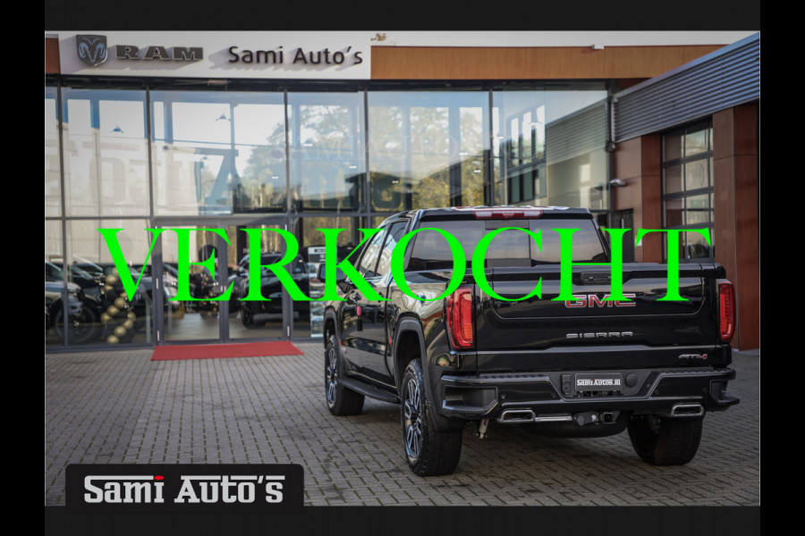 GMC Sierra AT4 | BLACK |  RIJKLAAR PRIJS  | LPG | VIRTUAL + HUD | BOM VOL | 360 CAM |  DC | DODGE RAM EN GMC DEALER NEDERLAND | 6.2 V8 4X4 | GRIJSKENTEKEN | DUBBELE CABINE | PICK UP | VOORRAAD 2247-  8372 |