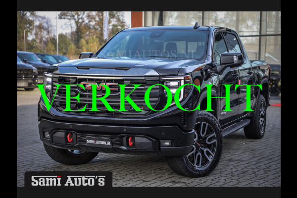 GMC Sierra AT4 | BLACK |  RIJKLAAR PRIJS  | LPG | VIRTUAL + HUD | BOM VOL | 360 CAM |  DC | DODGE RAM EN GMC DEALER NEDERLAND | 6.2 V8 4X4 | GRIJSKENTEKEN | DUBBELE CABINE | PICK UP | VOORRAAD 2247-  8372 |