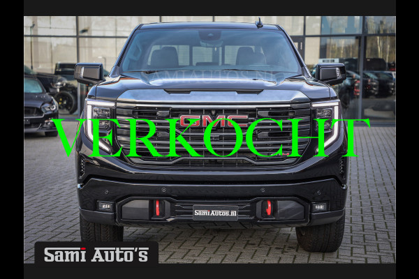 GMC Sierra AT4 | BLACK |  RIJKLAAR PRIJS  | LPG | VIRTUAL + HUD | BOM VOL | 360 CAM |  DC | DODGE RAM EN GMC DEALER NEDERLAND | 6.2 V8 4X4 | GRIJSKENTEKEN | DUBBELE CABINE | PICK UP | VOORRAAD 2247-  8372 |