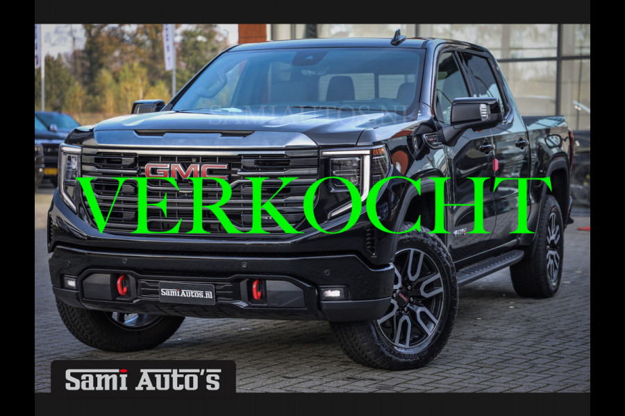 GMC Sierra AT4 | BLACK |  RIJKLAAR PRIJS  | LPG | VIRTUAL + HUD | BOM VOL | 360 CAM |  DC | DODGE RAM EN GMC DEALER NEDERLAND | 6.2 V8 4X4 | GRIJSKENTEKEN | DUBBELE CABINE | PICK UP | VOORRAAD 2247-  8372 |