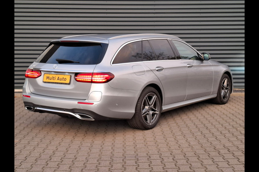 Mercedes-Benz E-Klasse Estate 300 e AMG Line Plug in Hybrid PHEV | Schuifdak | Lederen Sportstoelen | Trekhaak af Fabriek | Adaptive Cruise | Apple Carplay | Widescreen Navi | Sfeerverlichting | Camera |