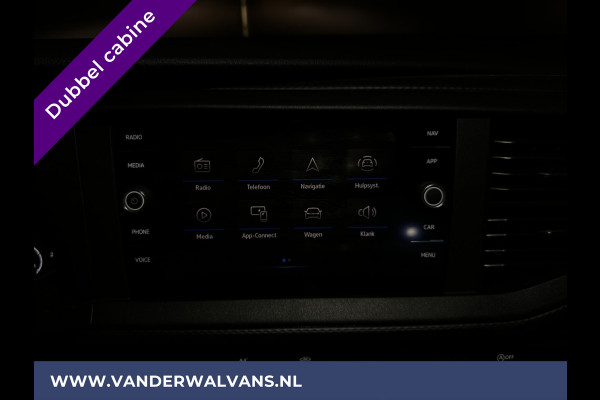 Volkswagen Transporter 2.0 TDI 150pk L2H1 Dubbele cabine Euro6 Airco | Navigatie | 2500kg Trekhaak | 5-Zits | imperiaal, cruisecontrol, apple carplay, android auto