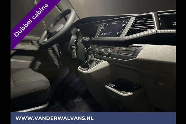 Volkswagen Transporter 2.0 TDI 150pk L2H1 Dubbele cabine Euro6 Airco | Navigatie | 2500kg Trekhaak | 5-Zits | imperiaal, cruisecontrol, apple carplay, android auto