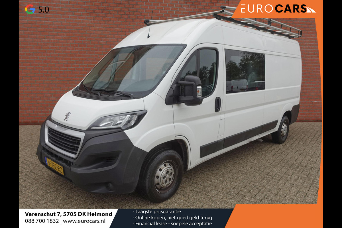 Peugeot Boxer 2.0 BlueHDI L3H2 Dubbele cabine Airco Navi Trekhaak Imperiaal Trap