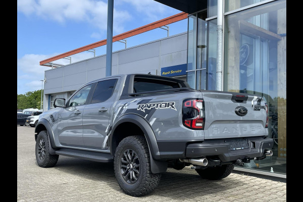 Ford Ranger 3.0 EcoBoost Raptor 288pk V6 Automaat | Rijklaar! | Conquer Grey Metallic | Raptor Pack   Nieuw Model | SYNC4 | 2.500kg Trekgewicht | Matrix LED Koplampen | Prijs incl. ombouwkosten Grijs Kenteken