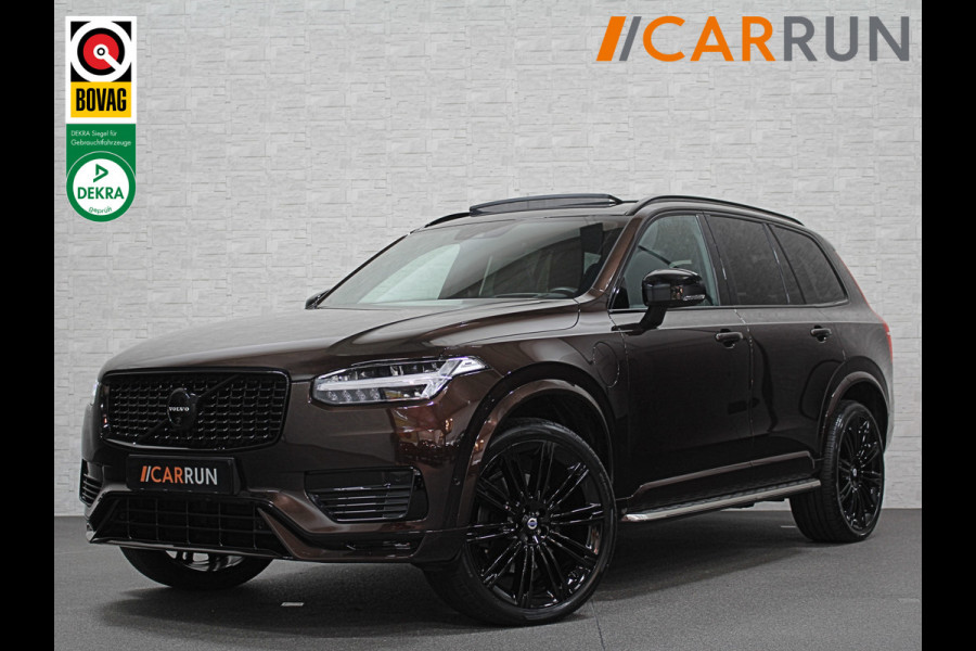 Volvo XC90 2.0 T8 AWD R-Design | 360 View | ACC | Massage | Panorama | Stoelventilatie | Harman-Kardon | Head-Up | Keyless-Entry | Alcantara-Hemel | Pilot-Assist | Stuurverwarming | 4-Zone Clima | Stoelverwarming V+A | Leder Zwart | Autom. Parkeren | Standkachel | Zonwering | Draadloos Laden | Carplay | Treeplanken |