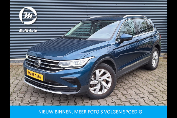 Volkswagen Tiguan 1.4 TSI eHybrid Elegance Plug In Hybrid 245pk PHEV | Panodak |  Trekhaak af Fabriek | Adaptive Cruise | Stuur/Stoel Verwarming | IQ Light | 18"L.M |  Carplay | 360 Camera |