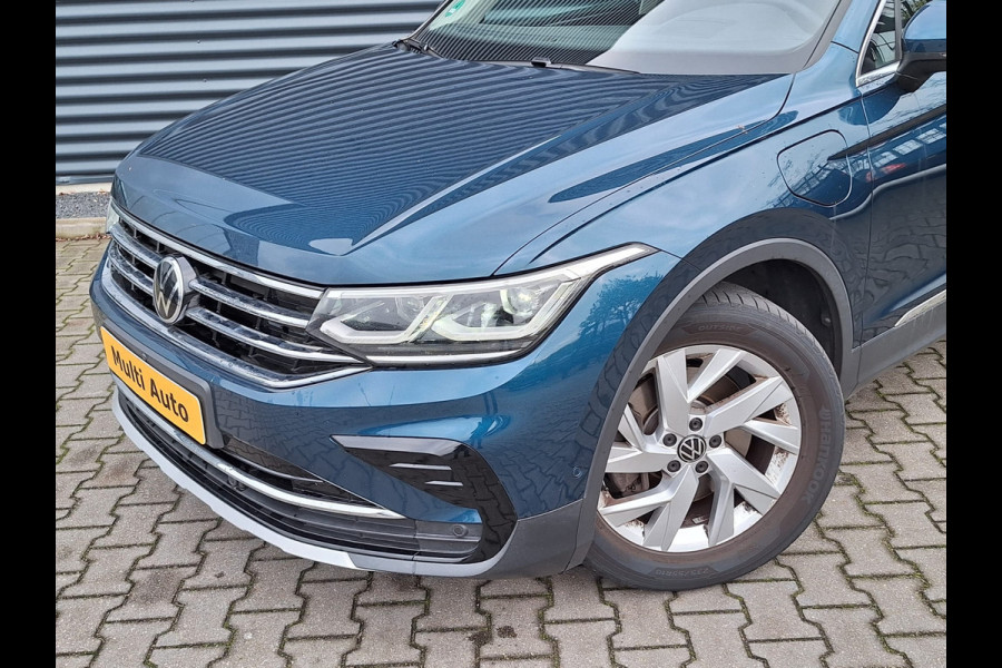 Volkswagen Tiguan 1.4 TSI eHybrid Elegance Plug In Hybrid 245pk PHEV | Panodak |  Trekhaak af Fabriek | Adaptive Cruise | Stuur/Stoel Verwarming | IQ Light | 18"L.M |  Carplay | 360 Camera |