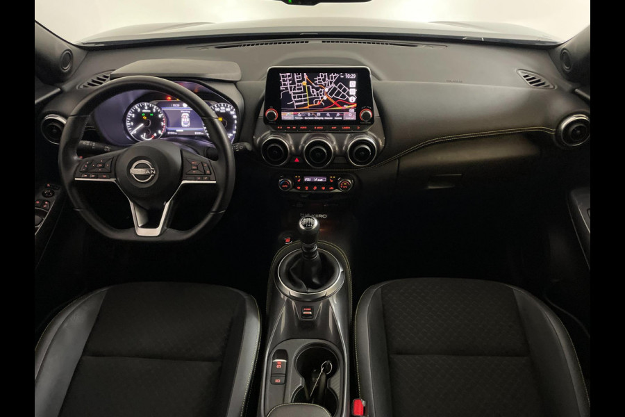 Nissan Juke 1.0 DIG-T Kiiro AIRCO CLIMA NAVI CRUISE ELEK RAMEN STOELVERW BLUETOOTH CAMERA CENT VERG PRIVACYGLAS NIEUWSTAAT