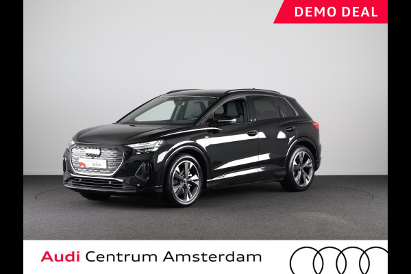 Audi Q4 e-tron 45 quattro S Edition 82 kWh 286pk | Sonos Premium Audio | Adaptieve cruise controle | Parkeercamera | 20 inch lichtmetalen velgen