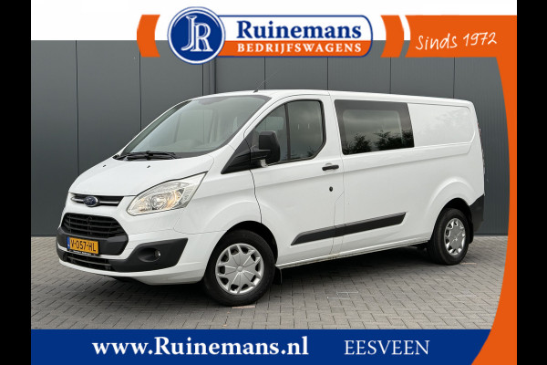 Ford Transit Custom 2.0 TDCI 131 PK EURO 6 / L2H1 / 1e EIG. / DUBBELE CABINE / 2.8 TONS TREKHAAK / AIRCO / DUBBEL CABINE