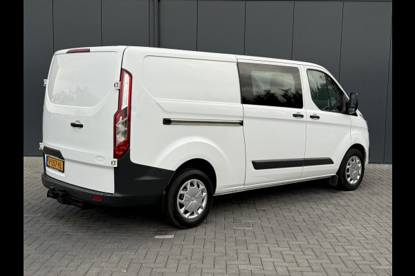 Ford Transit Custom 2.0 TDCI 131 PK EURO 6 / L2H1 / 1e EIG. / DUBBELE CABINE / 2.8 TONS TREKHAAK / AIRCO / DUBBEL CABINE