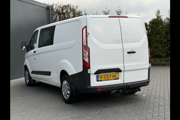 Ford Transit Custom 2.0 TDCI 131 PK EURO 6 / L2H1 / 1e EIG. / DUBBELE CABINE / 2.8 TONS TREKHAAK / AIRCO / DUBBEL CABINE