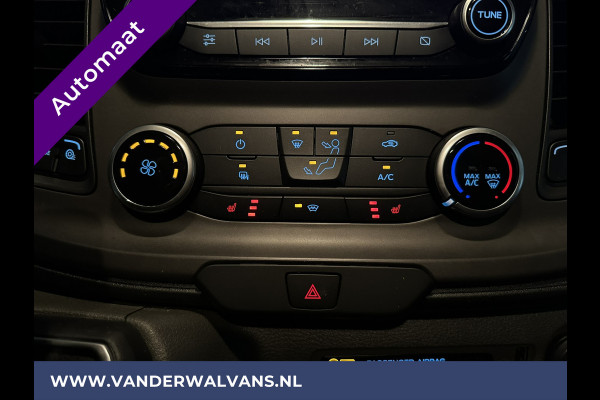 Ford Transit Custom 2.0 TDCI 130pk Automaat L1H1 inrichting Euro6 Airco | Navigatie | Trekhaak stoelverwarming, cruisecontrol, parkeersensoren, verwarmde voorruit, led, 3 zits