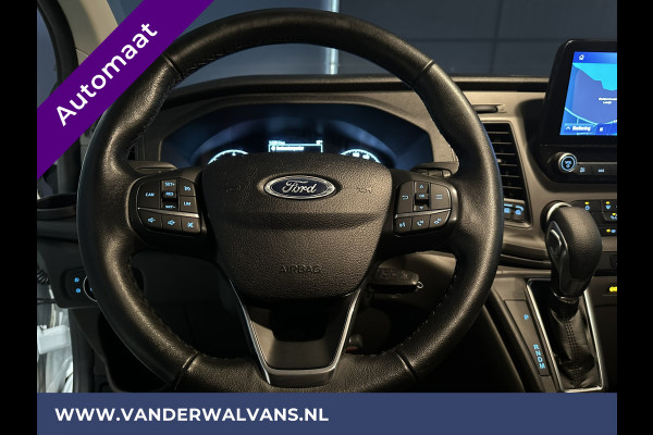 Ford Transit Custom 2.0 TDCI 130pk Automaat L1H1 inrichting Euro6 Airco | Navigatie | Trekhaak stoelverwarming, cruisecontrol, parkeersensoren, verwarmde voorruit, led, 3 zits