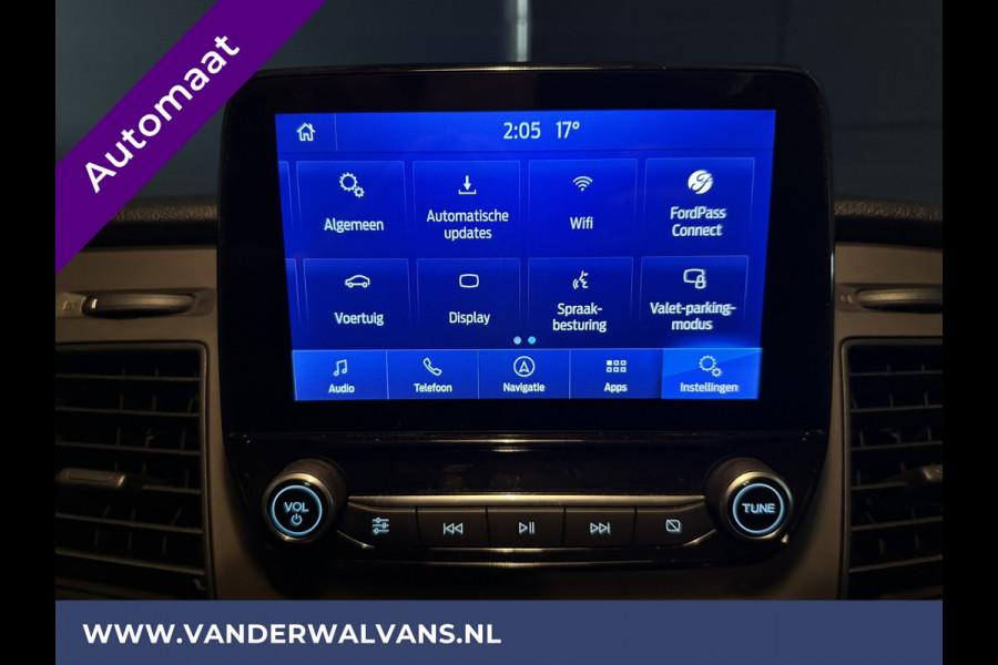 Ford Transit Custom 2.0 TDCI 130pk Automaat L1H1 inrichting Euro6 Airco | Navigatie | Trekhaak stoelverwarming, cruisecontrol, parkeersensoren, verwarmde voorruit, led, 3 zits