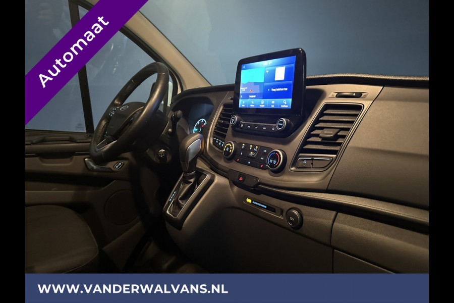 Ford Transit Custom 2.0 TDCI 130pk Automaat L1H1 inrichting Euro6 Airco | Navigatie | Trekhaak stoelverwarming, cruisecontrol, parkeersensoren, verwarmde voorruit, led, 3 zits