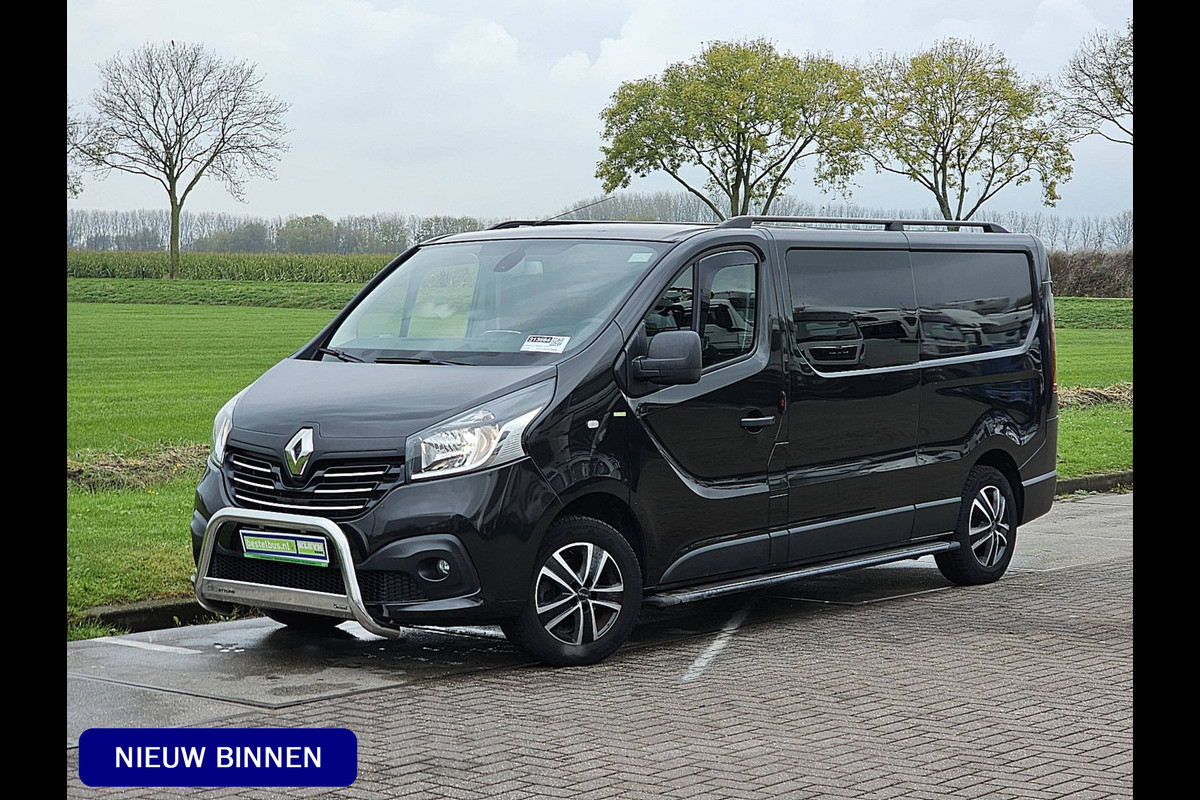 Renault Trafic 1.6 dCi T29 L2H1 DC NAP Airco Navi Sidebars Lm-Velgen + Bullbar NAP Euro6!