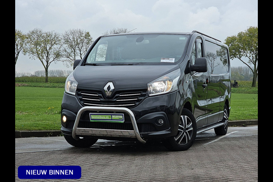 Renault Trafic 1.6 dCi T29 L2H1 DC NAP Airco Navi Sidebars Lm-Velgen + Bullbar NAP Euro6!