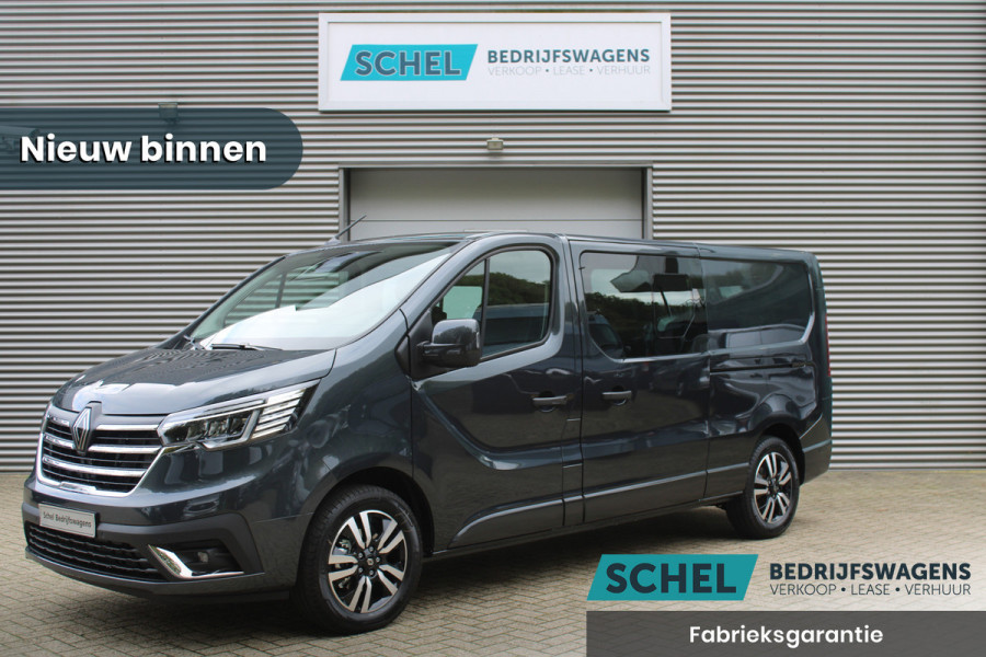 Renault Trafic 2.0 Blue dCi 170pk T29 L2H1 Extra DC - 2x Schuifdeur - Carplay - LED - Blind Spot - Navigatie - Camera - Trekhaak - Stoelverwarm