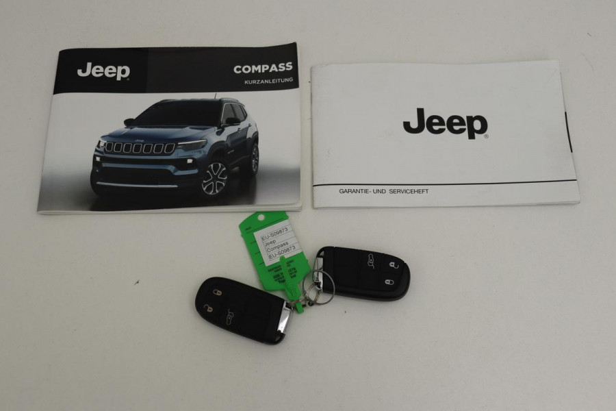 Jeep Compass 4xe 240 Plug-in S | Leder | 360 Camera | Stoel & stuurverwarming | Park Assist | Carplay | Adaptive Cruise | Navigatie