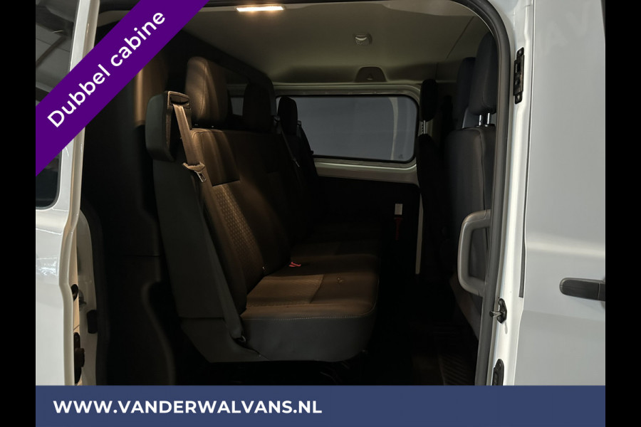 Ford Transit Custom 2.0 TDCI 130pk L2H1 Dubbele Cabine Euro6 Airco | 6-Zits | 2800kg Trekhaak | Navigatie Camera, Cruisecontrol, LED, Parkeersensoren, Stoelverwarming