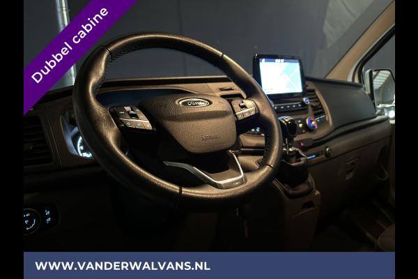 Ford Transit Custom 2.0 TDCI 130pk L2H1 Dubbele Cabine Euro6 Airco | 6-Zits | 2800kg Trekhaak | Navigatie Camera, Cruisecontrol, LED, Parkeersensoren, Stoelverwarming